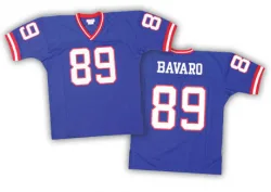 Authentic Mark Bavaro Men's New York Giants Blue Throwback Jersey - Mitchell and Ness