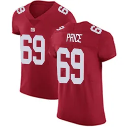 Elite Billy Price Men's New York Giants Red Alternate Vapor Untouchable Jersey - Nike