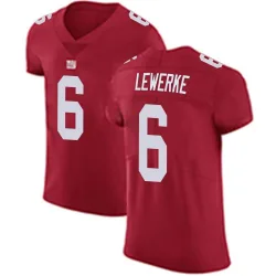 Elite Brian Lewerke Men's New York Giants Red Alternate Vapor Untouchable Jersey - Nike