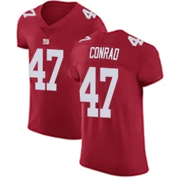 Elite C.J. Conrad Men's New York Giants Red Alternate Vapor Untouchable Jersey - Nike