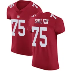 Elite Danny Shelton Men's New York Giants Red Alternate Vapor Untouchable Jersey - Nike