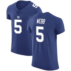 Elite Davis Webb Men's New York Giants Royal Team Color Vapor Untouchable Jersey - Nike