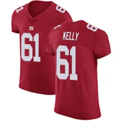 Elite Derrick Kelly Men's New York Giants Red Alternate Vapor Untouchable Jersey - Nike