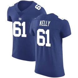 Elite Derrick Kelly Men's New York Giants Royal Team Color Vapor Untouchable Jersey