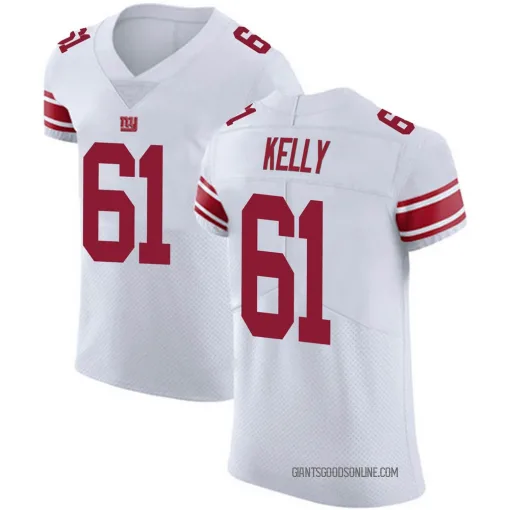 Elite Derrick Kelly Men's New York Giants White Vapor Untouchable Jersey - Nike