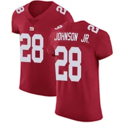Elite Dwayne Johnson Jr. Men's New York Giants Red Alternate Vapor Untouchable Jersey - Nike