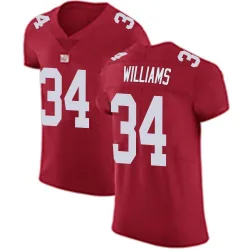Elite Jarren Williams Men's New York Giants Red Alternate Vapor Untouchable Jersey - Nike