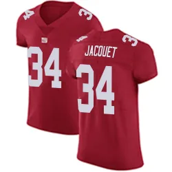 Elite Michael Jacquet Men's New York Giants Red Alternate Vapor Untouchable Jersey - Nike