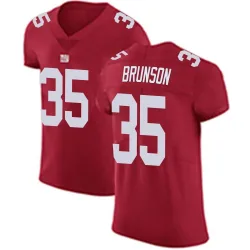 Elite TJ Brunson Men's New York Giants Red Alternate Vapor Untouchable Jersey - Nike