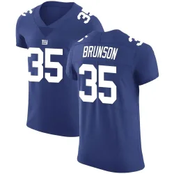 Elite TJ Brunson Men's New York Giants Royal Team Color Vapor Untouchable Jersey - Nike