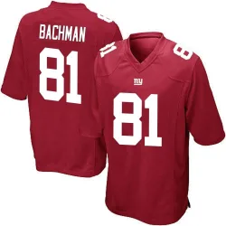 Game Alex Bachman Men's New York Giants Red Alternate Jersey - Nike