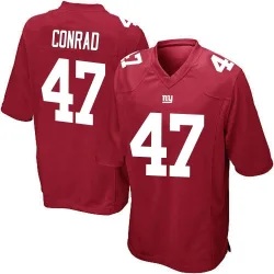 Game C.J. Conrad Men's New York Giants Red Alternate Jersey - Nike