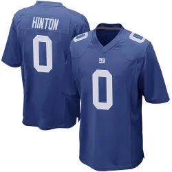 Game Christopher Hinton Men's New York Giants Royal Team Color Jersey - Nike