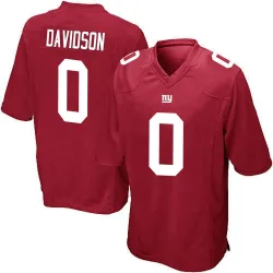 Game D.J. Davidson Men's New York Giants Red Alternate Jersey - Nike