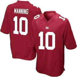 Game Eli Manning Youth New York Giants Red Alternate Jersey - Nike