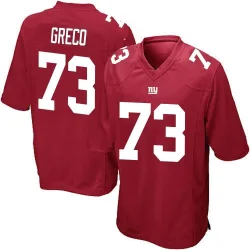 Game John Greco Youth New York Giants Red Alternate Jersey - Nike