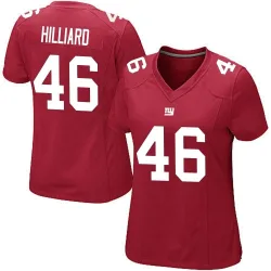 Game Justin Hilliard Women's New York Giants Red Alternate Jersey - Nike
