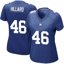 Game Justin Hilliard Women's New York Giants Royal Team Color Jersey - Nike
