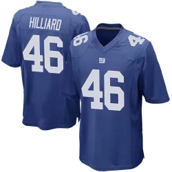 Game Justin Hilliard Youth New York Giants Royal Team Color Jersey - Nike