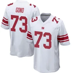 Game Matt Gono Men's New York Giants White Jersey - Nike