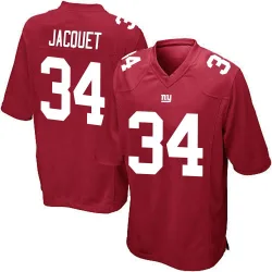 Game Michael Jacquet Men's New York Giants Red Alternate Jersey - Nike
