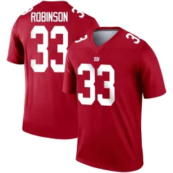 Legend Aaron Robinson Youth New York Giants Red Inverted Jersey - Nike