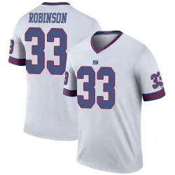 Legend Aaron Robinson Youth New York Giants White Color Rush Jersey - Nike