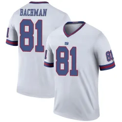 Legend Alex Bachman Men's New York Giants White Color Rush Jersey - Nike