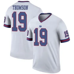 Legend Bobby Thomson Youth New York Giants White Color Rush Jersey - Nike