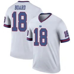 Legend C.J. Board Youth New York Giants White Color Rush Jersey - Nike