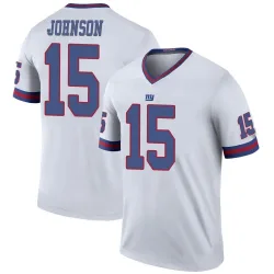 Legend Collin Johnson Men's New York Giants White Color Rush Jersey - Nike
