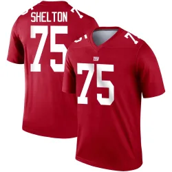 Legend Danny Shelton Youth New York Giants Red Inverted Jersey - Nike