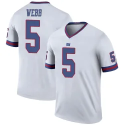 Legend Davis Webb Men's New York Giants White Color Rush Jersey - Nike