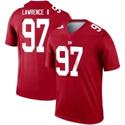 Legend Dexter Lawrence Men's New York Giants Red Inverted Jersey - Nike