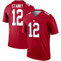 Legend Eddie Stanky Men's New York Giants Red Inverted Jersey - Nike