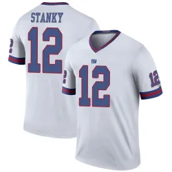 Legend Eddie Stanky Men's New York Giants White Color Rush Jersey - Nike
