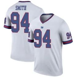Legend Elerson Smith Youth New York Giants White Color Rush Jersey - Nike