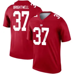 Legend Gary Brightwell Men's New York Giants Red Inverted Jersey - Nike