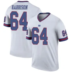Legend Jonotthan Harrison Men's New York Giants White Color Rush Jersey - Nike