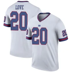 Legend Julian Love Youth New York Giants White Color Rush Jersey - Nike