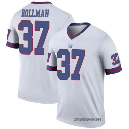 Legend Ka'dar Hollman Men's New York Giants White Color Rush Jersey - Nike