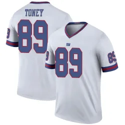 Legend Kadarius Toney Youth New York Giants White Color Rush Jersey - Nike
