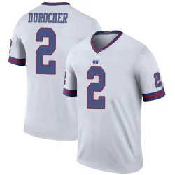 Legend Leo Durocher Youth New York Giants White Color Rush Jersey - Nike