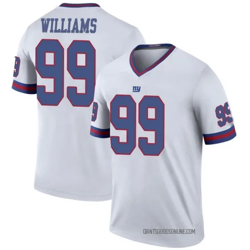 Legend Leonard Williams Men's New York Giants White Color Rush Jersey - Nike