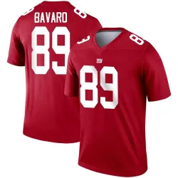 Legend Mark Bavaro Men's New York Giants Red Inverted Jersey - Nike