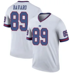 Legend Mark Bavaro Men's New York Giants White Color Rush Jersey - Nike