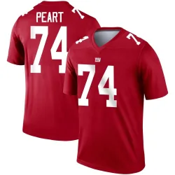 Legend Matt Peart Men's New York Giants Red Inverted Jersey - Nike