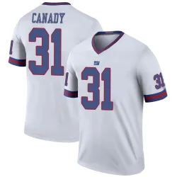 Legend Maurice Canady Youth New York Giants White Color Rush Jersey - Nike