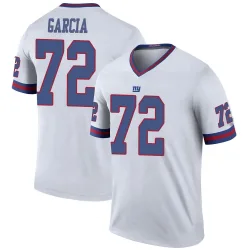 Legend Max Garcia Youth New York Giants White Color Rush Jersey - Nike