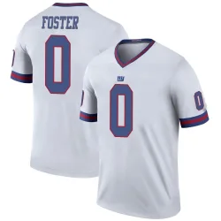 Legend Robert Foster Men's New York Giants White Color Rush Jersey - Nike